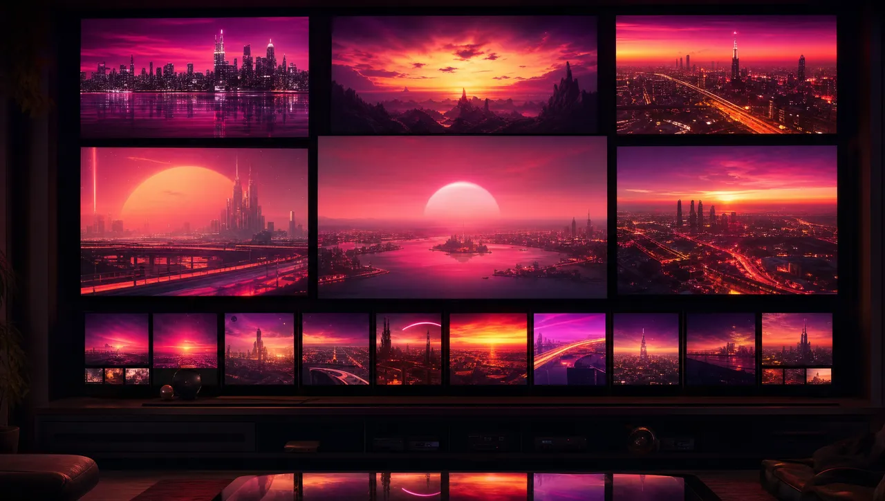 Muro de pantallas emitiendo contenidos, que ilustra el mejor stream en Smart TV y Firestick